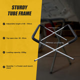 Fender Work Bench Panel Stand Curved Legs Panel Repair Beating Spray Painting - Top-Down View
