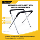 Fender Work Bench Panel Stand Curved Legs Panel Repair Beating Spray Painting - Rear View