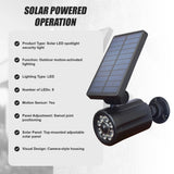Solar LED Spotlight Motion Activated Security Light - Top-Down View
