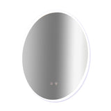 Oval Mirror LED Anti-Fog Illuminated Bathroom Living Room - 45-Degree Angle