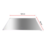 Rectangular Mirror LED Anti-Fog Illuminated Bathroom Living Room - 120x80cm