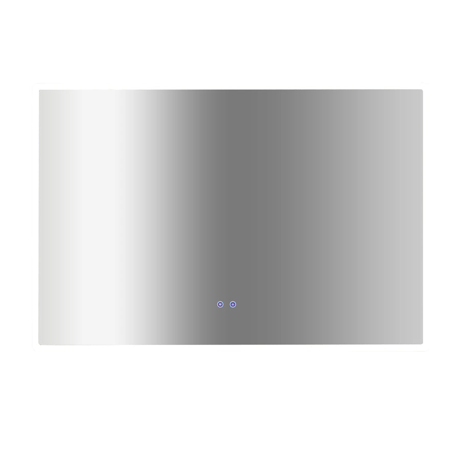 Rectangular Mirror LED Anti-Fog Illuminated Bathroom Living Room - 120x80cm
