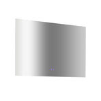 Rectangular Mirror LED Anti-Fog Illuminated Bathroom Living Room - 120x80cm