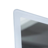 Rectangular Mirror LED Anti-Fog Illuminated Bathroom Living Room - 120x80cm - Rear View