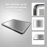 Rectangular Mirror LED Anti-Fog Illuminated Bathroom Living Room - 90x70cm - Extra Image