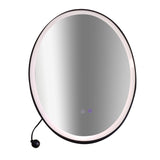 Oval Mirror LED Anti-Fog Illuminated Bathroom Living Room - 45-Degree Angle