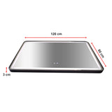 Rectangular Mirror LED Anti-Fog Illuminated Bathroom Living Room