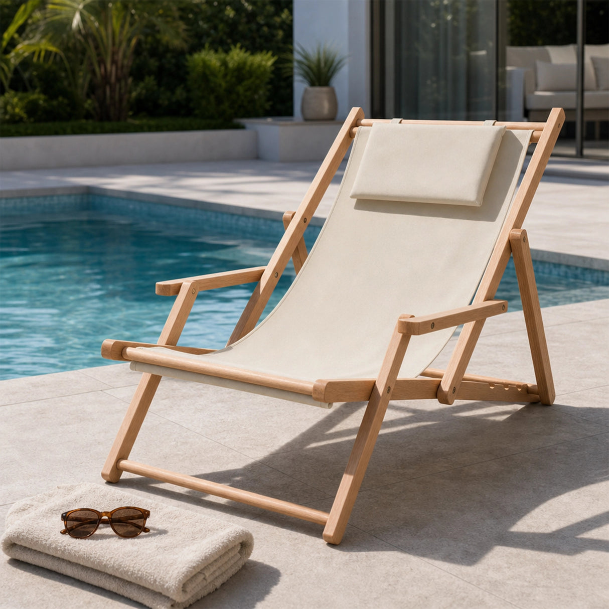 Premium Foldable Outdoor Sling Chair Patio Lounge
