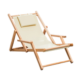 Premium Foldable Outdoor Sling Chair Patio Lounge - Rear View