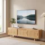 European Style TV Cabinet Entertainment Unit Stand Storage - Front View