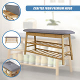 Shoe Stool Storage Rack Cabinet Multifunctional Space Saving - Low Angle