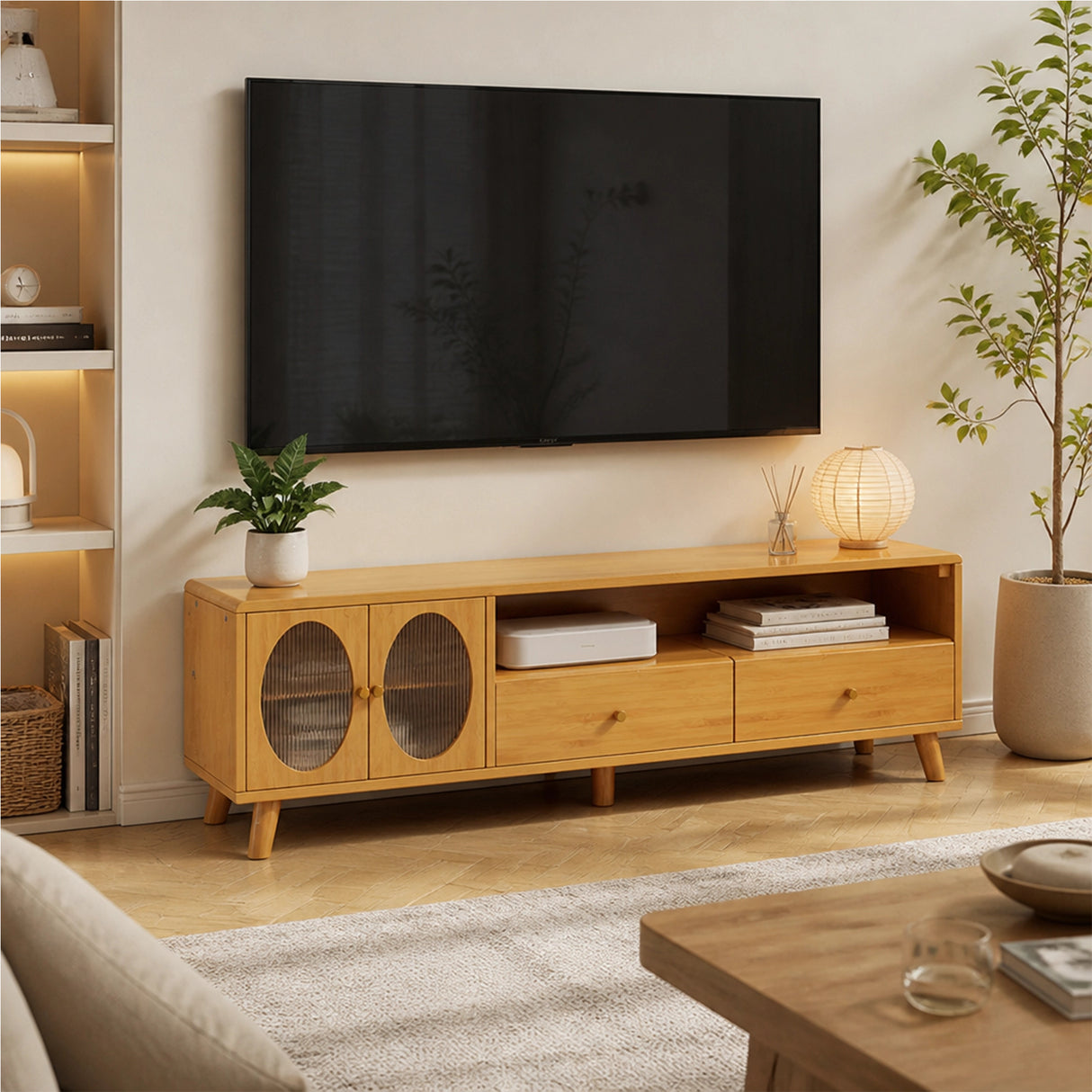 Modern TV Cabinet Entertainment Unit Stand Storage