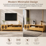 Modern TV Cabinet Entertainment Unit Stand Storage - 45-Degree Angle