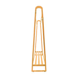 Wood 160x100cm Clothes Rack Slim Stylish Space Saving - Low Angle