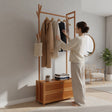165x70cm Clothes Rack Stand Storage Shelves Modern Coat Tree