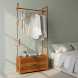 165x70cm Clothes Rack Stand Storage Shelves Modern Coat Tree