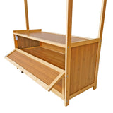 165x70cm Clothes Rack Stand Storage Shelves Modern Coat Tree