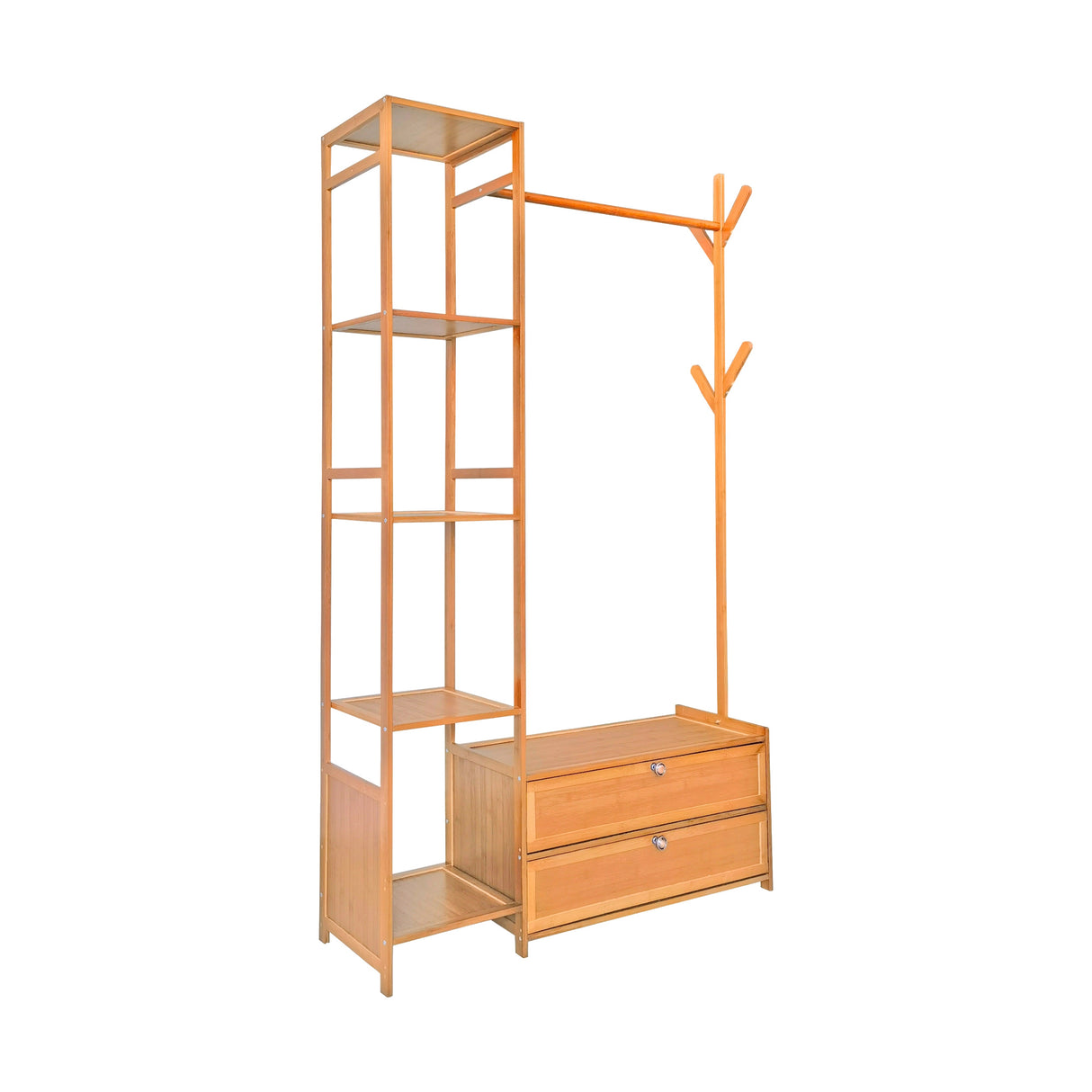 165x100cm Clothes Rack Stand Storage Shelves Modern Coat Tree