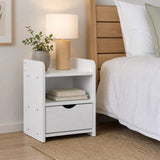 Bedside Table Side Nightstand Storage Drawer Shelf Bedroom Unit