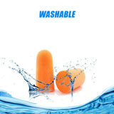 Foam Ear Plugs Disposable 200 Pairs Noise Cancelling Plane Sleep Snoring - Low Angle