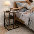 Sofa Side End Table Wooden Shelf Couch Living Nightstand