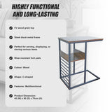 Sofa Side End Table Wooden Shelf Couch Living Nightstand
