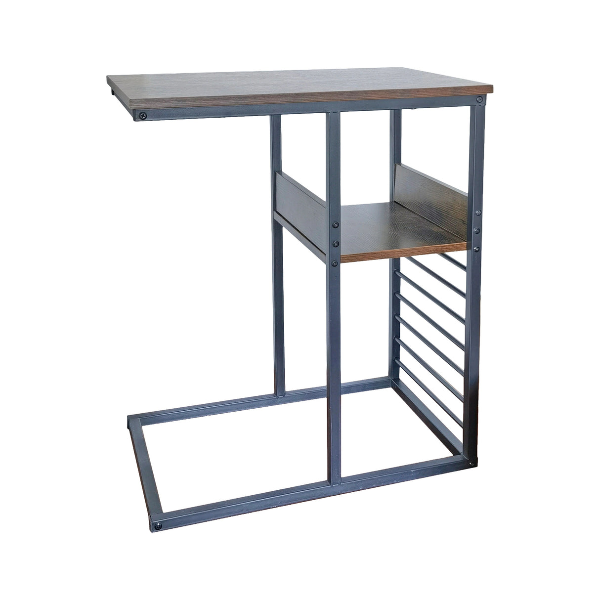 Sofa Side End Table Wooden Shelf Couch Living Nightstand