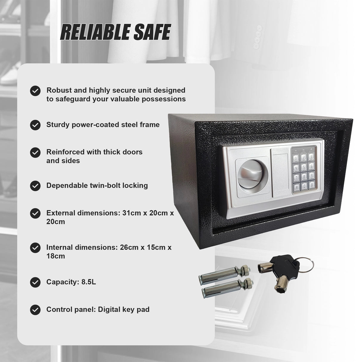 Safe Security Box Electronic Digital Lock