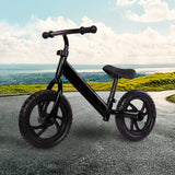 Kids Ride On Push Bike Balance Bicycle with Training Wheels for Toddlers - Front View