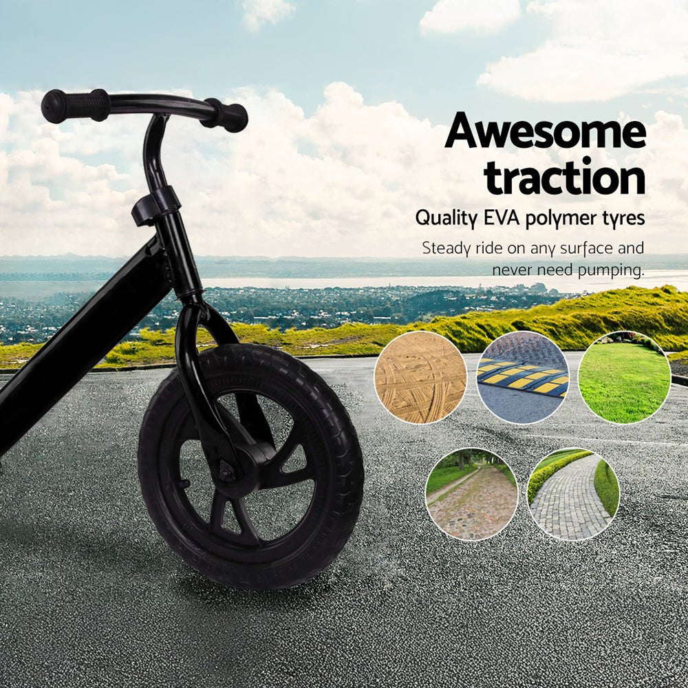 Kids Ride On Push Bike Balance Bicycle with Training Wheels for Toddlers