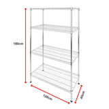 Modular Wire Storage Shelf 1200 x 450 x 1800mm Steel Shelving - Extra Image