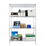 Modular Wire Storage Shelf 1200 x 450 x 1800mm Steel Shelving - 45-Degree Angle