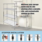 Modular Wire Storage Shelf 1200 x 450 x 1800mm Steel Shelving