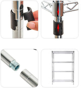 Modular Wire Storage Shelf 1200 x 450 x 1800mm Steel Shelving - Extra Image