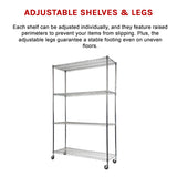 Modular Wire Storage Shelf 1200 x 450 x 1800mm Steel Shelving