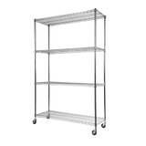 Modular Wire Storage Shelf 1200 x 450 x 1800mm Steel Shelving - Close-Up Angle