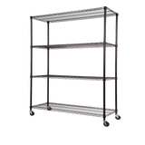 Modular Wire Storage Shelf 1500 x 600 x 1800mm Steel Shelving - 45-Degree Angle