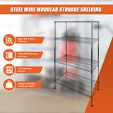 Modular Wire Storage Shelf 900 x 350 x 1800mm Steel Shelving - Extra Image