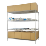 Modular Wire Storage Shelf 900 x 350 x 1800mm Steel Shelving