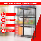Modular Wire Storage Shelf 900 x 350 x 1800mm Steel Shelving - Extra Image