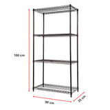 Modular Wire Storage Shelf 900 x 350 x 1800mm Steel Shelving - Extra Image