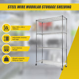Modular Wire Storage Shelf 900 x 350 x 1800mm Steel Shelving