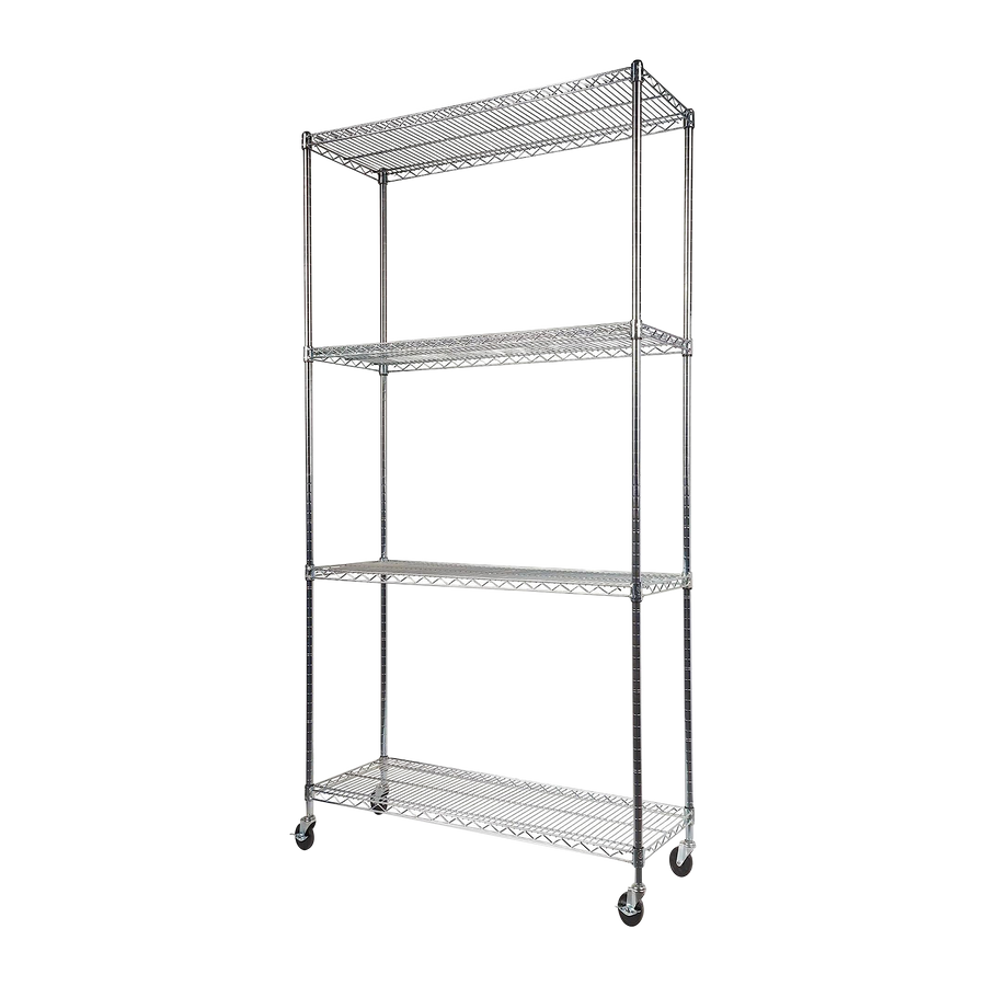Modular Wire Storage Shelf 900 x 350 x 1800mm Steel Shelving