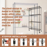 Modular Wire Storage Shelf 900 x 350 x 1800mm Steel Shelving - Extra Image