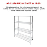 Modular Wire Storage Shelf 1500 x 450 x 1800mm Steel Shelving