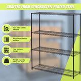 Modular Wire Storage Shelf 1500 x 450 x 1800mm Steel Shelving - Extra Image