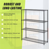 Modular Wire Storage Shelf 1500 x 450 x 1800mm Steel Shelving - Extra Image