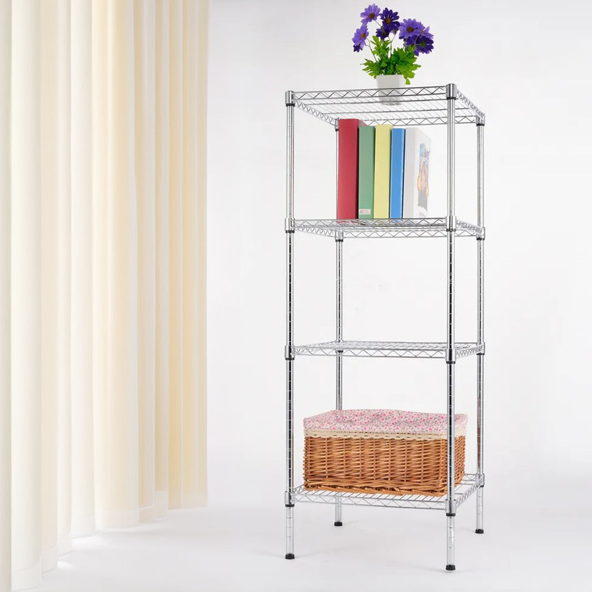 Modular Wire Storage Shelf 600 x 600 x 1800mm Steel Shelving