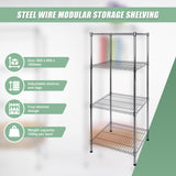 Modular Wire Storage Shelf 600 x 600 x 1800mm Steel Shelving