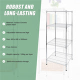 Modular Wire Storage Shelf 600 x 600 x 1800mm Steel Shelving - Extra Image